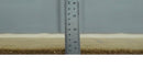 Modern stripes Design Olive and Beige Hand loom 4x6 wool and Art Silk Area Rug