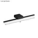 Modern style black & white led wall light bedroom linear sconce