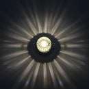 Modern sunburst crystal led flush mount ceiling light for living room