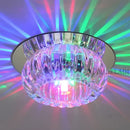 Modern sunburst crystal led flush mount ceiling light for living room