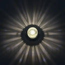 Modern sunburst crystal led flush mount ceiling light for living room
