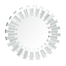 Modern Sunburst Framed Decorative Round Mirror