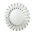 Modern Sunburst Framed Decorative Round Mirror