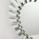 Modern Sunburst Framed Decorative Round Mirror