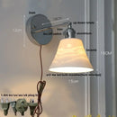 Modern sunrise iron ceramic led wall light living room sconce