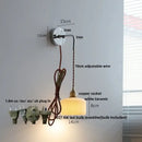 Modern sunset glass led wall sconce bedroom brass lamp