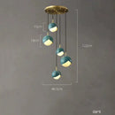 DecorBites™ Blue Copper Chandelier Pendant Light for Kitchen Island & Restaurant