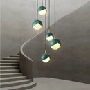 DecorBites™ Blue Copper Chandelier Pendant Light for Kitchen Island & Restaurant
