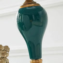 Modern teal green ceramic table lamp for bedroom and living room
