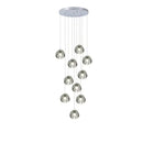 Modern teardrop crystal led chandelier living room pendant light