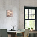 Modern teardrop crystal wall mounted light – bedroom white sconce
