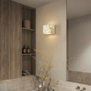 Modern terrazzo cube led wall light fixture bedroom sconce