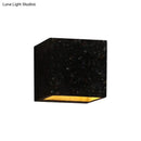Modern terrazzo square wall light bedroom e26 e27 speckled sconce