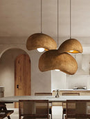 Modern textured cream cloud chandelier dining room pendant light