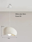 Modern textured cream cloud chandelier dining room pendant light