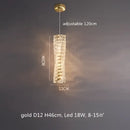 Modern textured crystal led pendant light dining room warm illumination