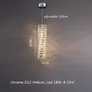 Modern textured crystal led pendant light dining room warm illumination