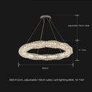 Modern textured crystal led pendant light dining room warm illumination