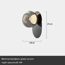 Modern textured glass ball sconce lamp for bedroom aisle decor