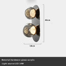 Modern textured glass ball sconce lamp for bedroom aisle decor