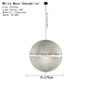 Modern textured moon pendant chandelier living room led light