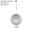 Modern textured moon pendant chandelier living room led light