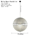 Modern textured moon pendant chandelier living room led light