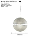 Modern textured moon pendant chandelier living room led light