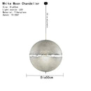 Modern textured moon pendant chandelier living room led light