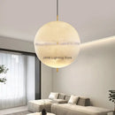 Modern textured moon pendant chandelier living room led light