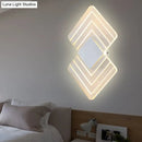 Modern textured silver & black led wall sconce bedroom direct wired