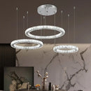 Modern three tier chrome decorbites crystal led chandelier living room
