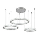 Modern three tier chrome decorbites crystal led chandelier living room