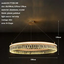 Modern three tier gold crystal led chandelier dining room light