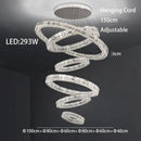 Modern three tiered decorbites crystal led chandelier living room