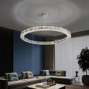 Modern three tiered decorbites crystal led chandelier living room