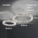 Modern three tiered decorbites crystal led chandelier living room