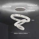 Modern three tiered decorbites crystal led chandelier living room