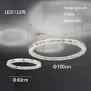 Modern three tiered decorbites crystal led chandelier living room