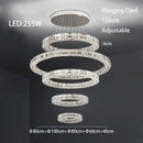Modern three tiered decorbites crystal led chandelier living room
