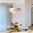 Modern tiered black & dark green pendant light for dining room
