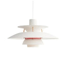 Modern tiered colorful metal hanging light dining room suspension lamp