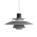 Modern tiered colorful metal hanging light dining room suspension lamp