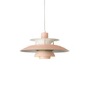 Modern tiered colorful metal hanging light dining room suspension lamp