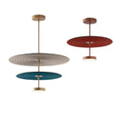 Modern tiered cotton round led pendant lights bedroom art decor