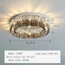 Modern tiered decorbites crystal chrome ceiling lamp for living room
