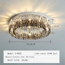 Modern tiered decorbites crystal chrome ceiling lamp for living room
