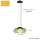 Modern tiered glass pendant light – kitchen island dining table
