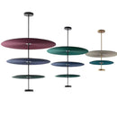 Modern tiered maroon and teal dimmable cotton chandelier living room