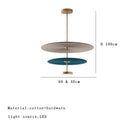 Modern tiered maroon and teal dimmable cotton chandelier living room